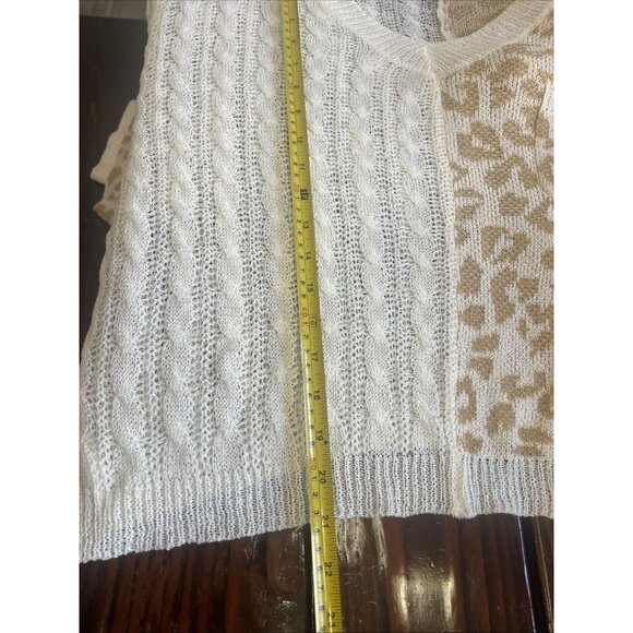 Gilli Long-Sleeve Leopard Print Sweater, Size Large Women’s Top - Picture 7 of 8